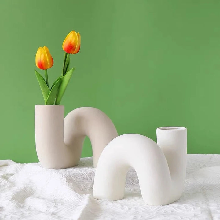 Modern Ceramic Abstract Vase