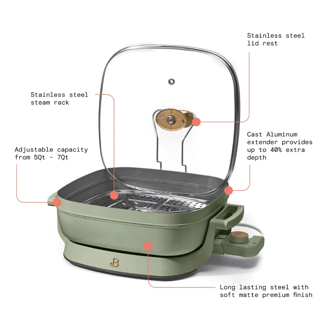 5-in-1 Electric Expandable Skillet