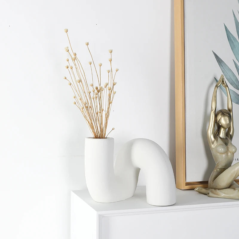 Modern Ceramic Abstract Vase