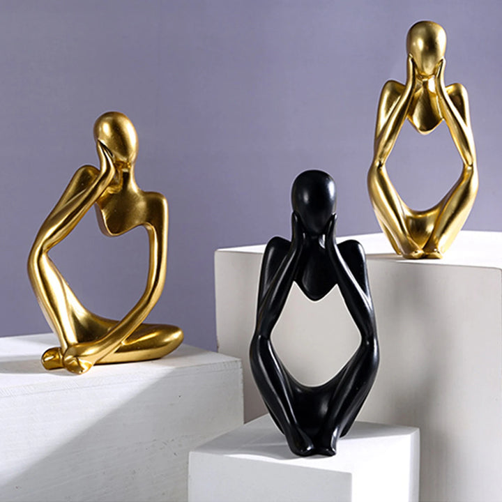 3 Piece Abstract Figurines