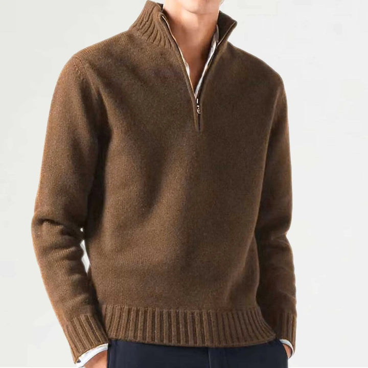 Men's Cashmere Zipper Sweater