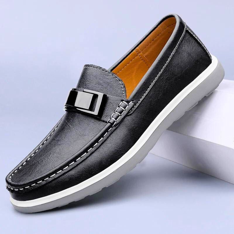 Lugano Genuine Leather Loafers - Nuvoula