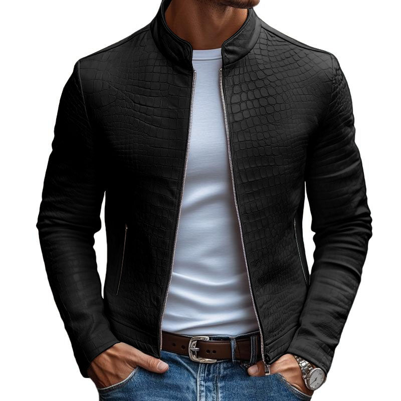 Veyron Stone Leather Jacket