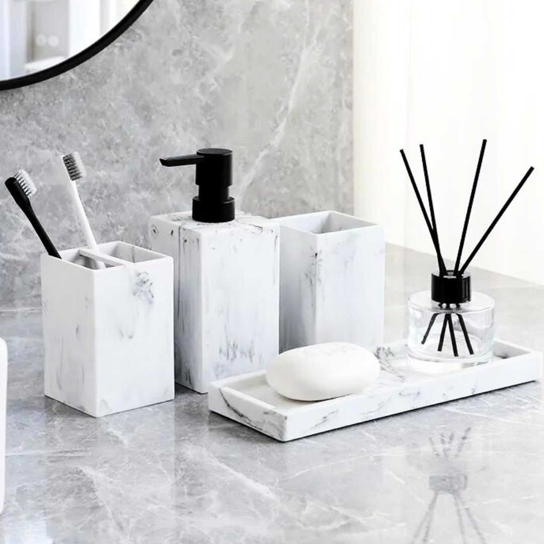 Bond Marble Bathroom Set