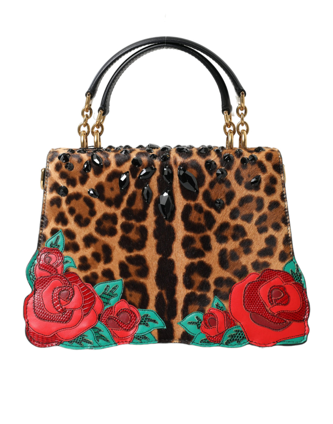 Dolce & Gabbana Chic Leopard Embellished Tote