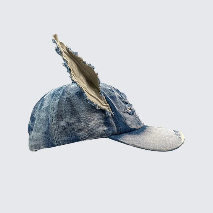 Rogue Ripped Denim  Cap