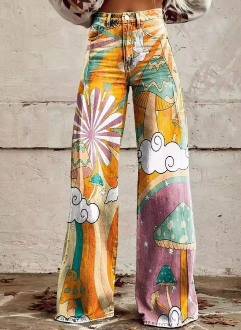 Avelyn Boho Vintage Pants