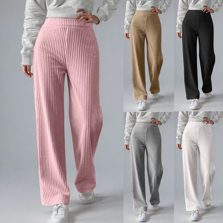 Everly Rib-Knit Sweatpants