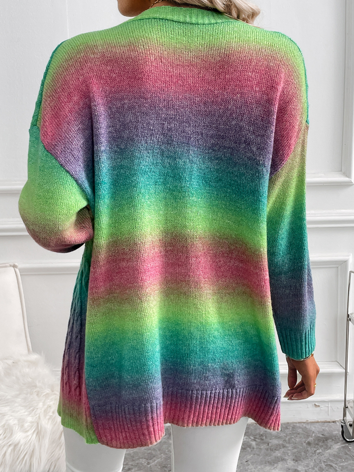 Serene Aurora Ombre Cardigan