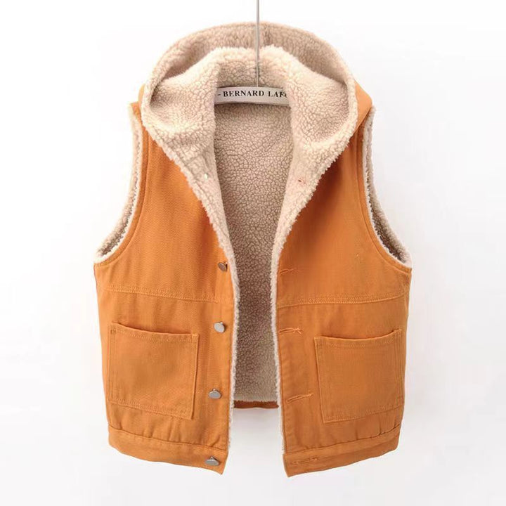 Harper Sherpa Denim Vest