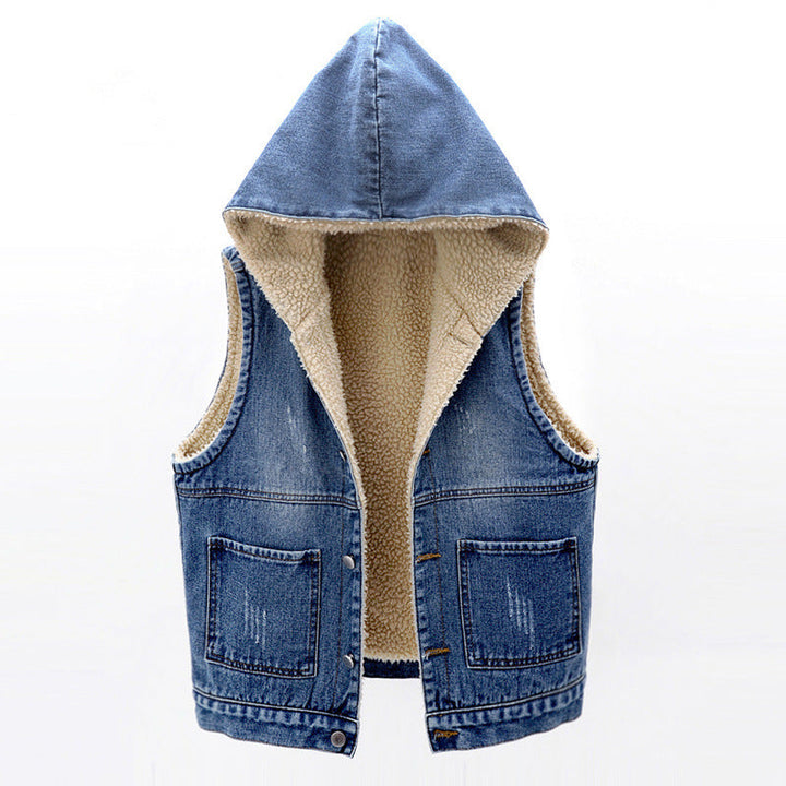 Harper Sherpa Denim Vest