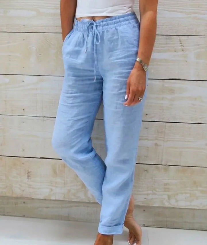 Veyra Cotton-Linen Pants