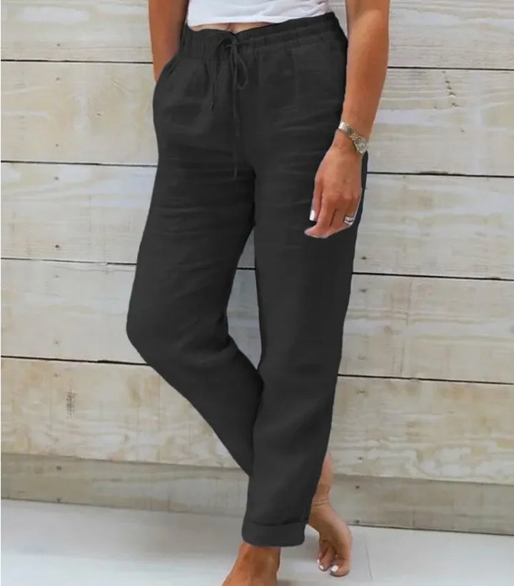 Veyra Cotton-Linen Pants