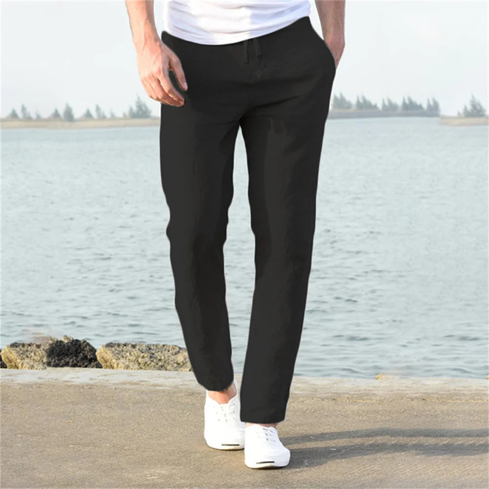 Zephyr Cotton-Linen Pants