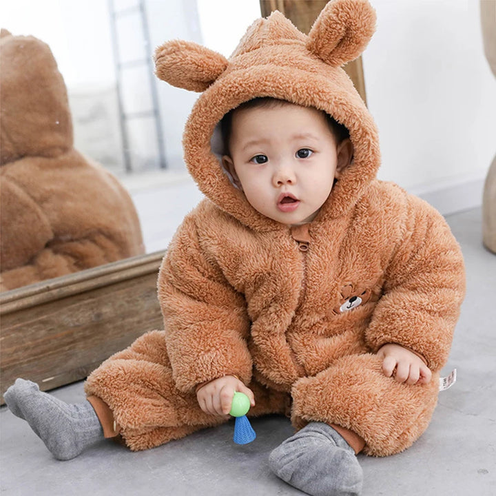 SnuggleBear™ Plush Baby Romper