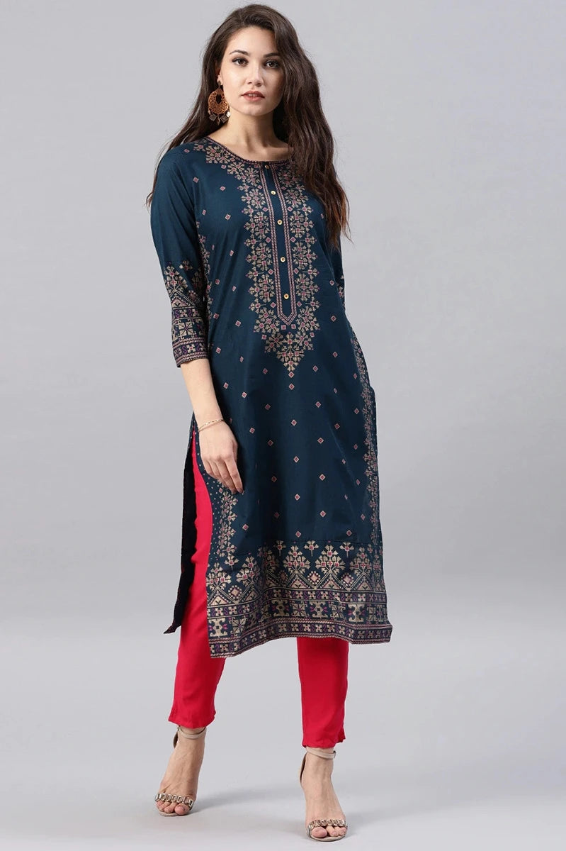 Aaraya Cotton Floral Kurta