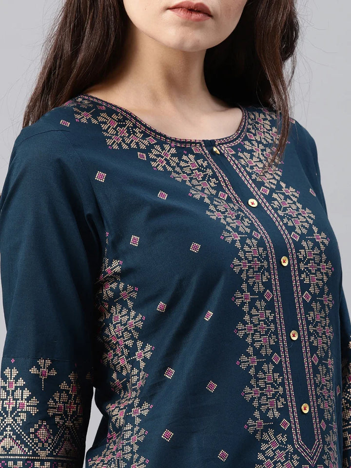 Aaraya Cotton Floral Kurta