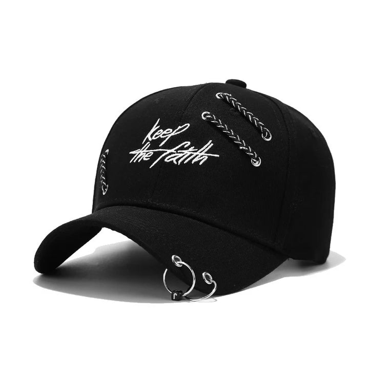 Straterra Embroidered Punk Snapback Cap