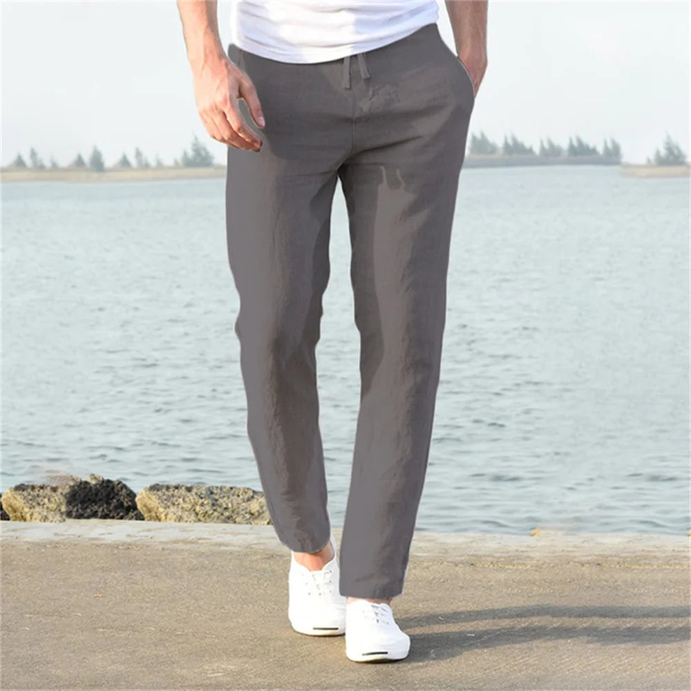 Zephyr Cotton-Linen Pants