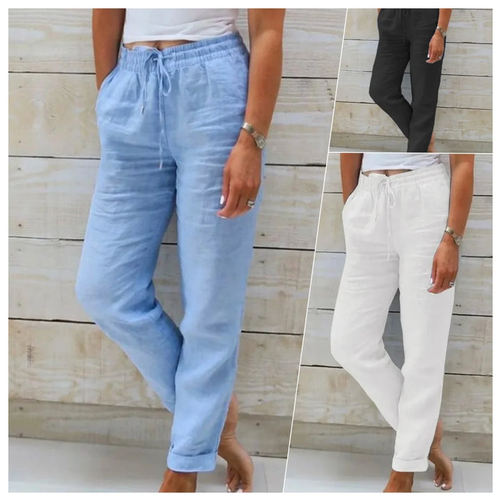 Veyra Cotton-Linen Pants