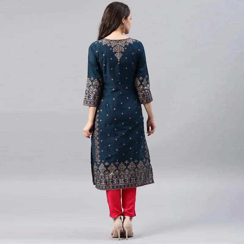 Aaraya Cotton Floral Kurta