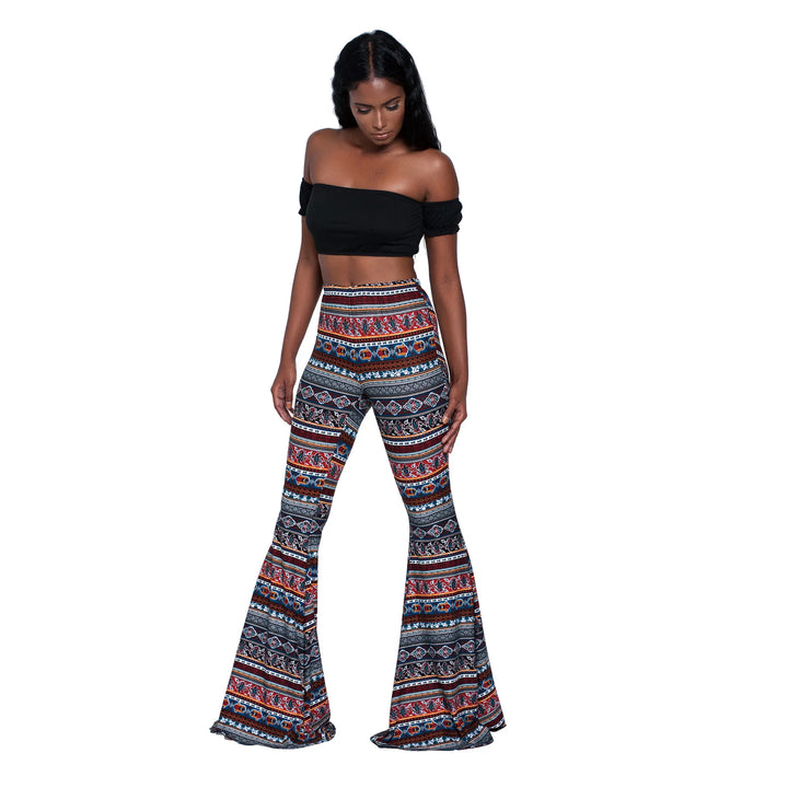 Velmora Printed Bell Bottoms