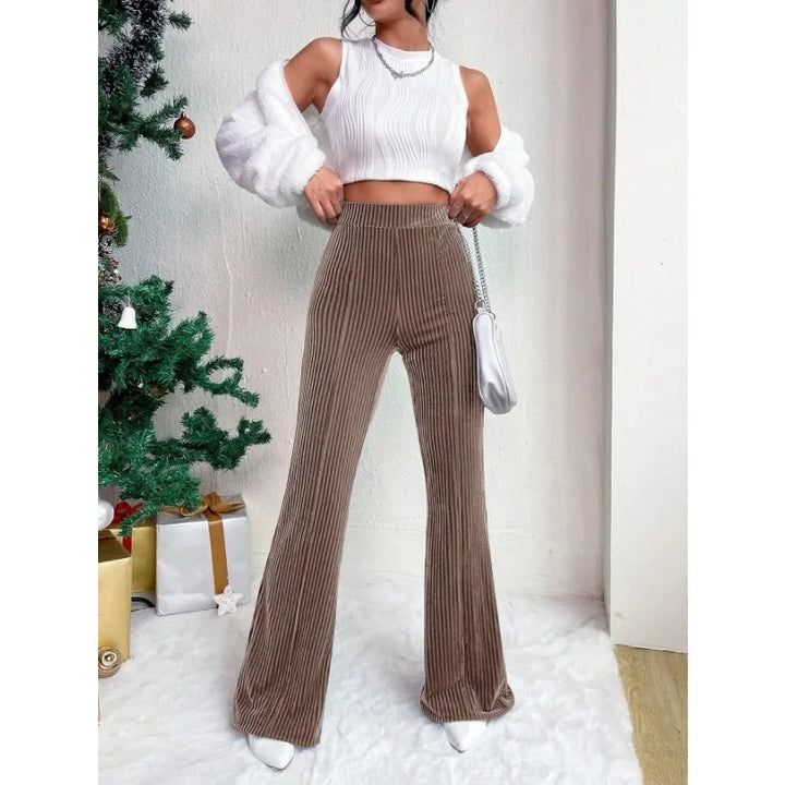 Velmara Velvet Bell Bottoms