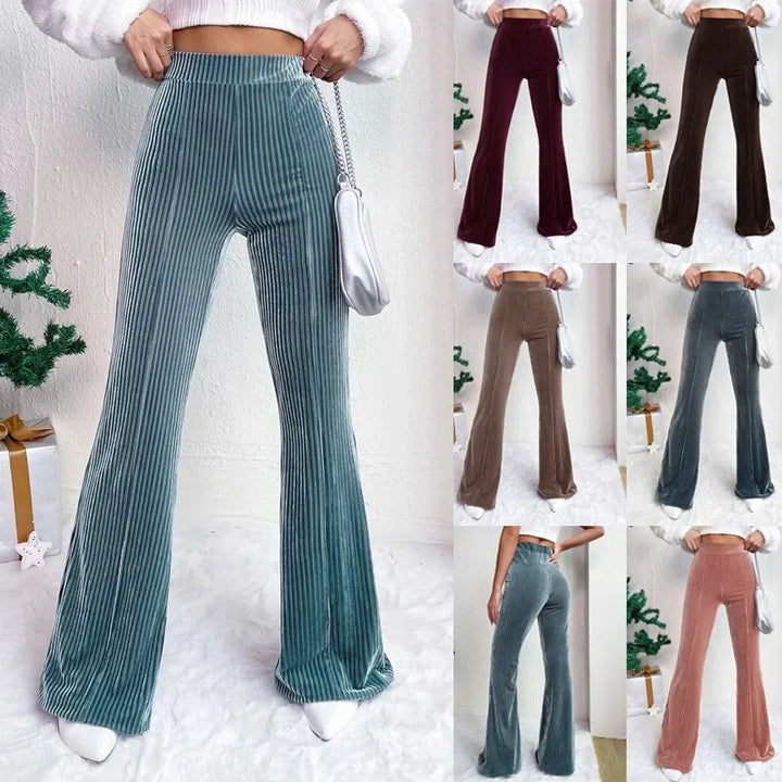 Velmara Velvet Bell Bottoms