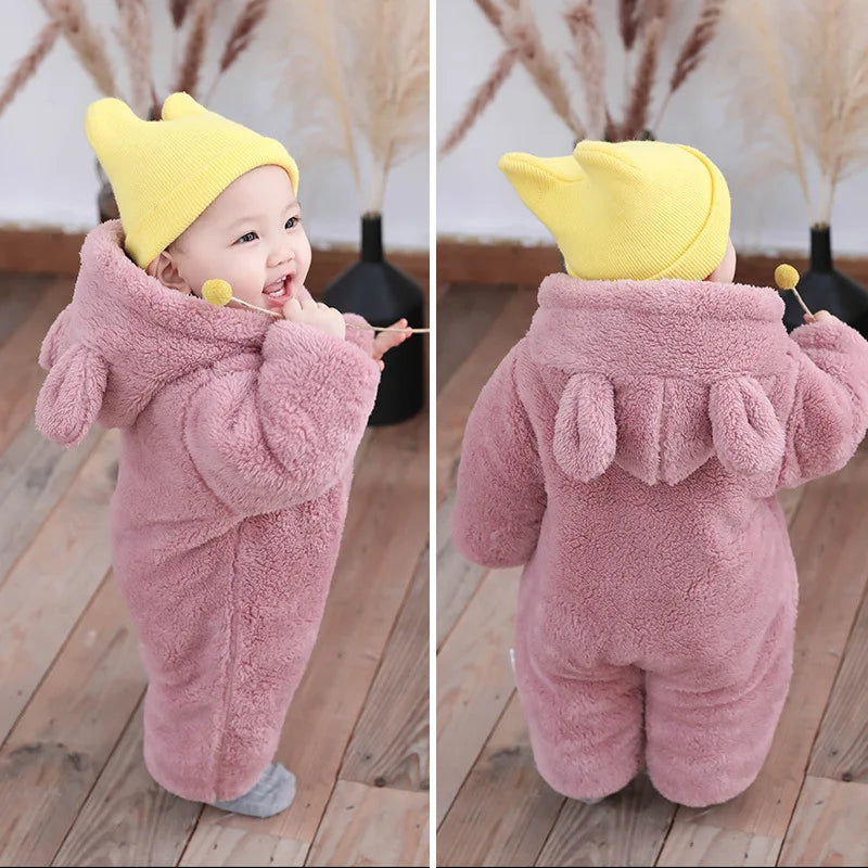 SnuggleBear™ Plush Baby Romper