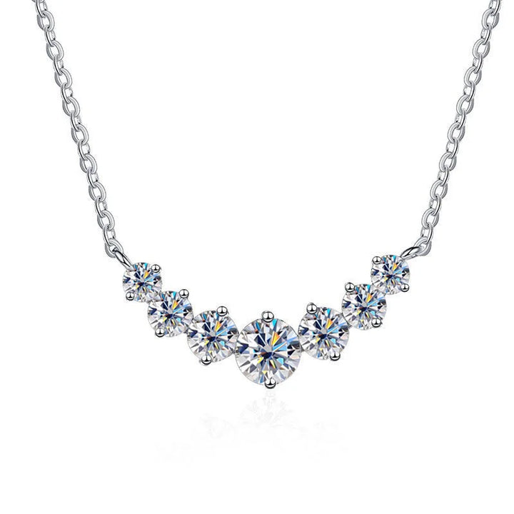 Lustrava™ Moissanite White Gold Necklace with Certificate