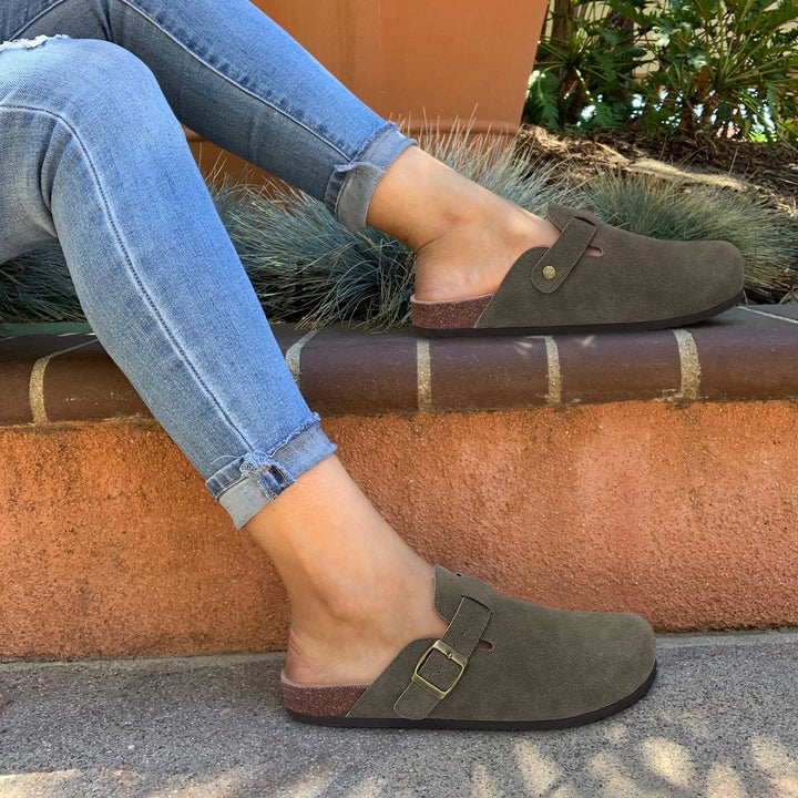 Lavoris Suede Cork Mules