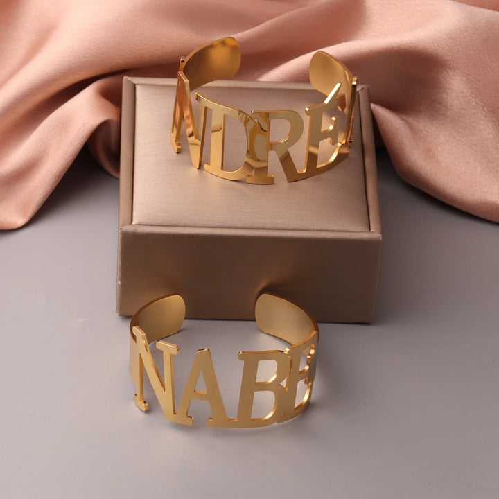 LuxeBond Personalized Women's Name Bangle