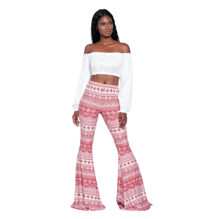 Velmora Printed Bell Bottoms