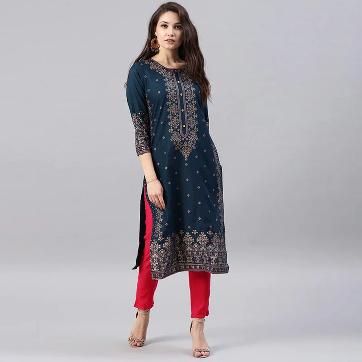 Aaraya Cotton Floral Kurta