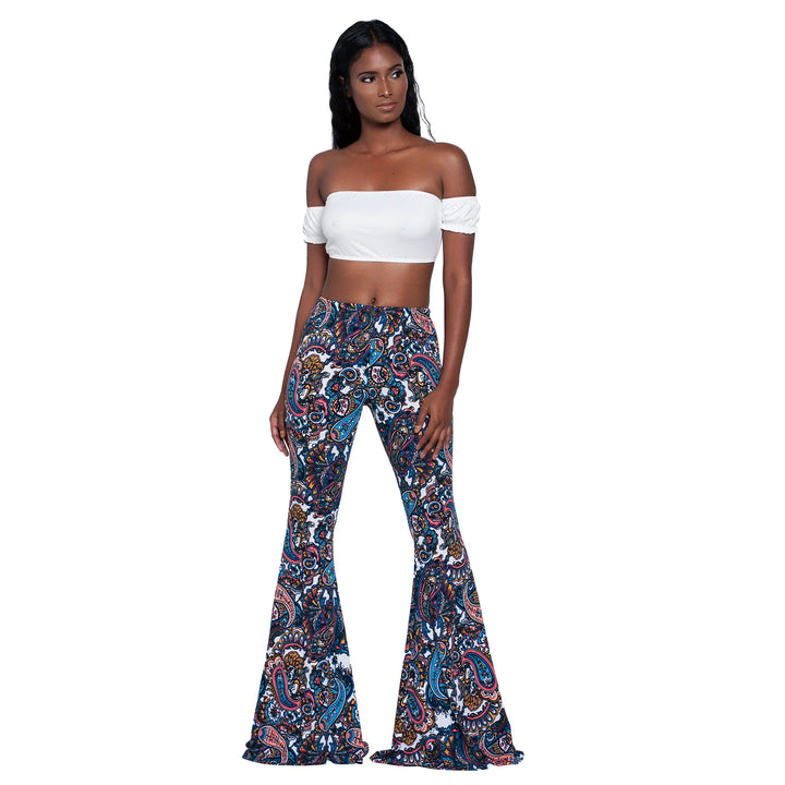 Velmora Printed Bell Bottoms