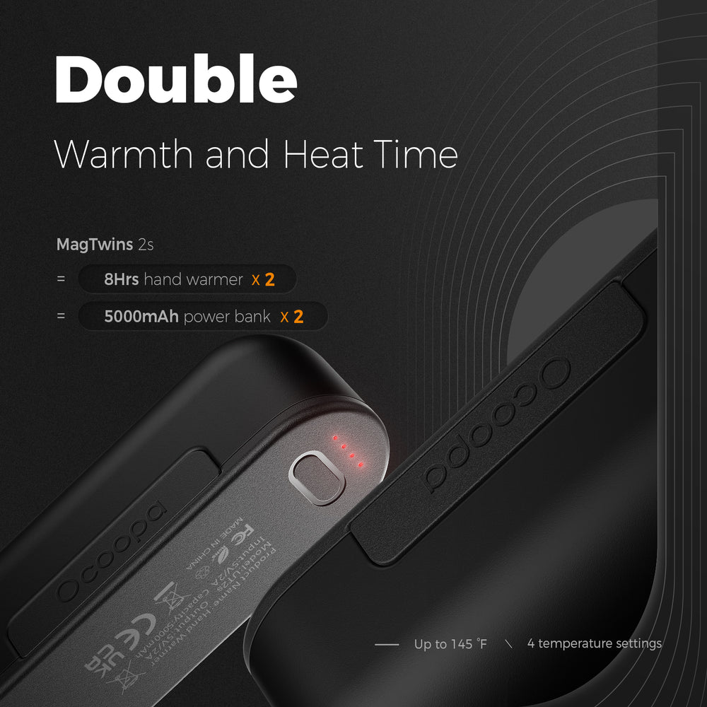 ClimaHeat UT2s Rechargeable Hand Warmers